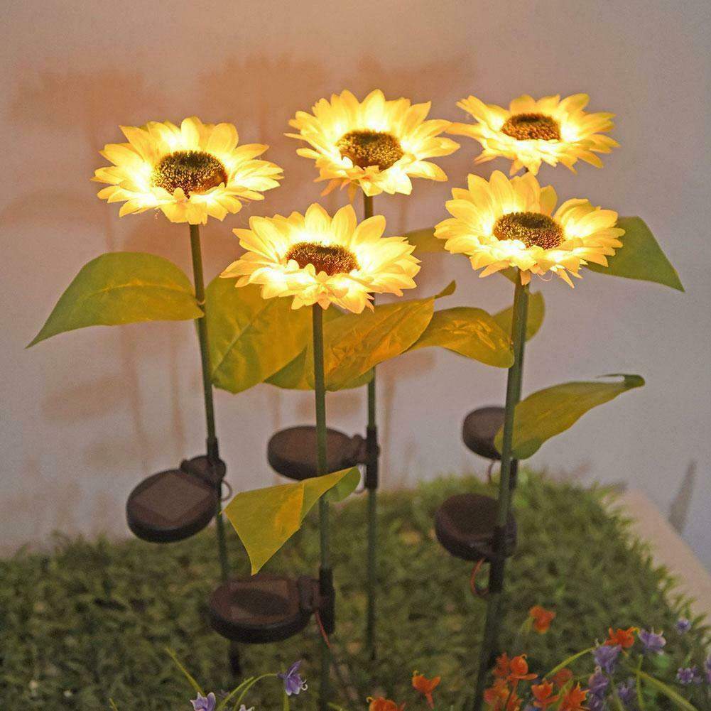 Frendorf | 2 Stück Solar LED Sonnenblume
