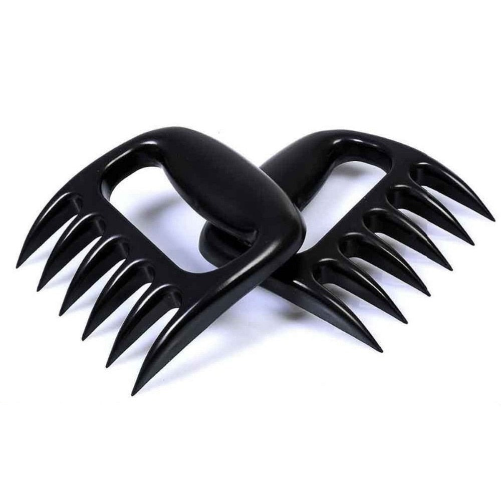 Frendorf | 2 Stück Bärenkrallen Grillgabel Zange Fleischzange Bratgabel