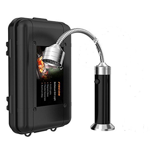 Frendorf | 2 Stück Tragbare Magnetische LED Grilllicht Lampe 360 Grad Grilllichter