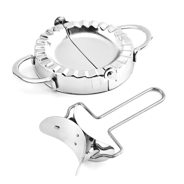 Frendorf | 2 Stück Edelstahl Teigtaschen Maker Set Teigschneider Teigtaschen Form