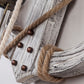 Frendorf | Rustikale Holz-Anker Wandlampe mit Laterne
