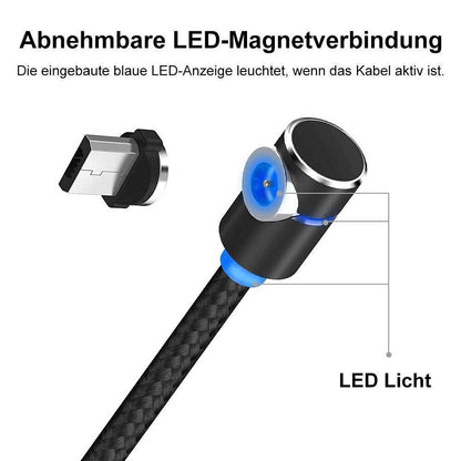 Frendorf | Bequee 3 in 1 magnetisches Ladekabel für Lightning, Micro und Type C, 2m