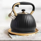 Frendorf | 3.5L Pfeifen Schwarze Kürbisform Teekessel