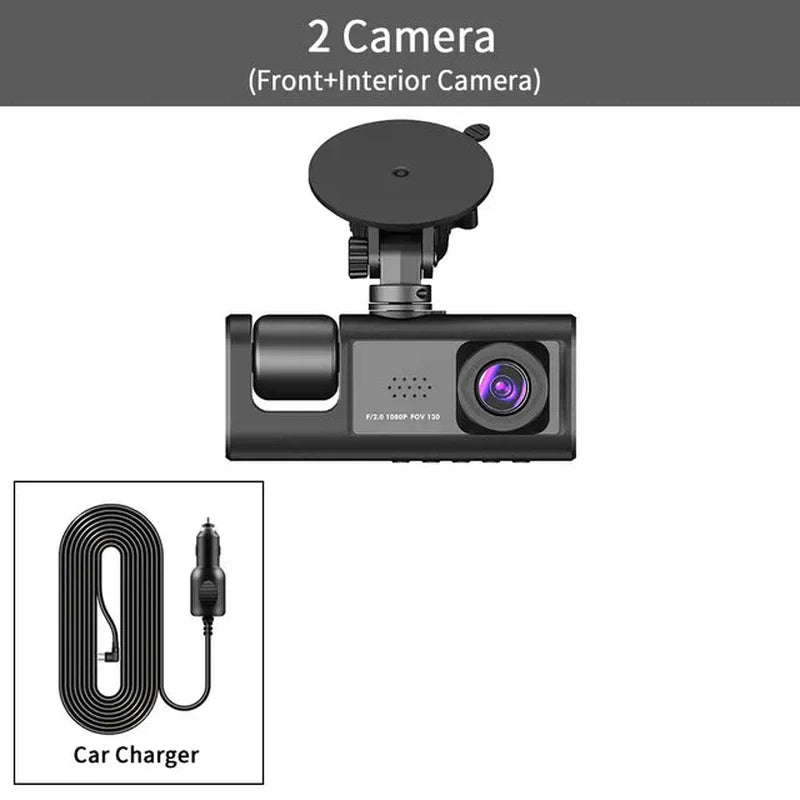 Frendorf | DriveGuard 1080P TriCam | Auto Dashcam | Drei Kameras | 24U Parküberwachung