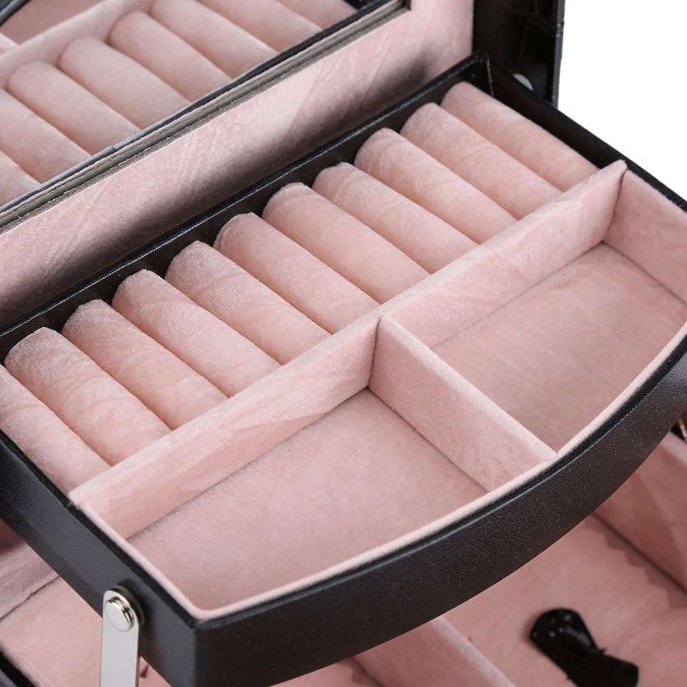 3-Layer Leder Schmuckbox