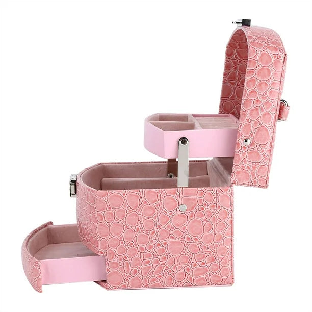3-Layer Leder Schmuckbox
