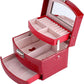 3-Layer Leder Schmuckbox