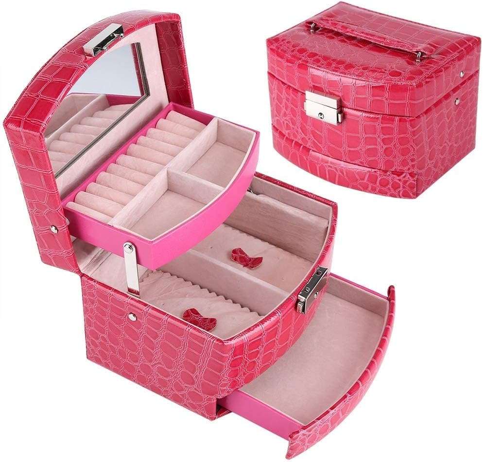 3-Layer Leder Schmuckbox
