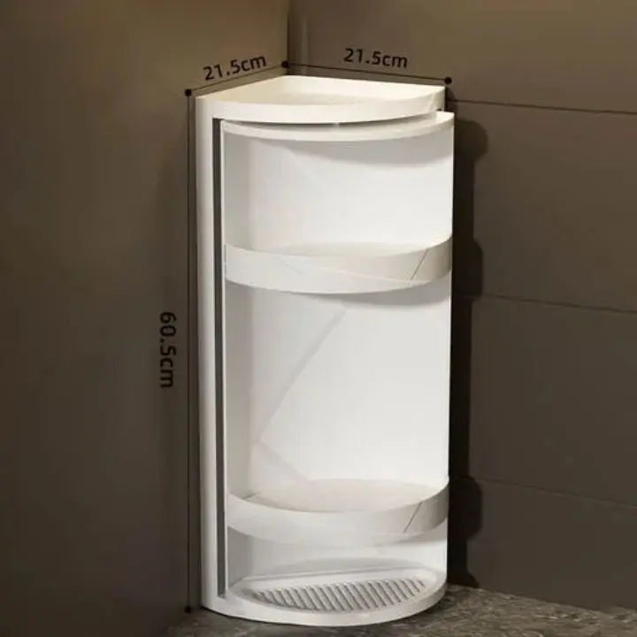 Frendorf | 3-Schichten - Multifunktionales 360°-Eckregal Veranstalter