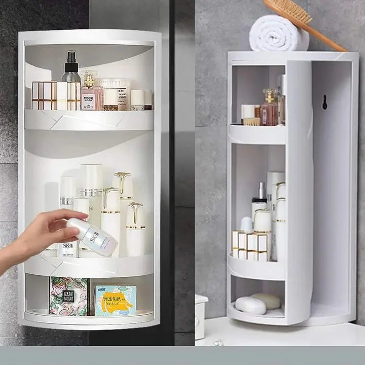 Frendorf | 3-Schichten - Multifunktionales 360°-Eckregal Veranstalter