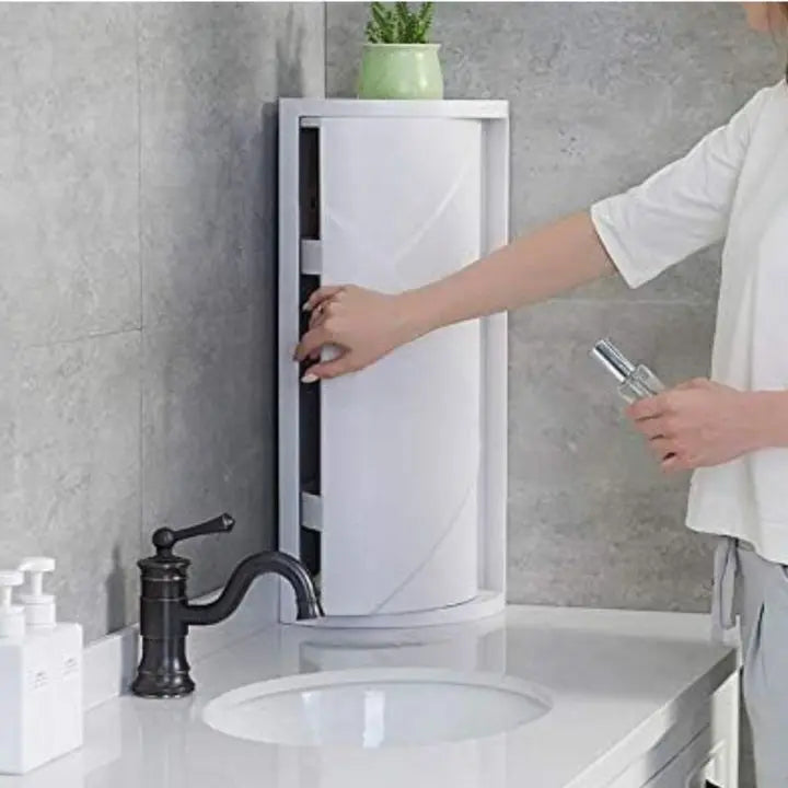 Frendorf | 3-Schichten - Multifunktionales 360°-Eckregal Veranstalter