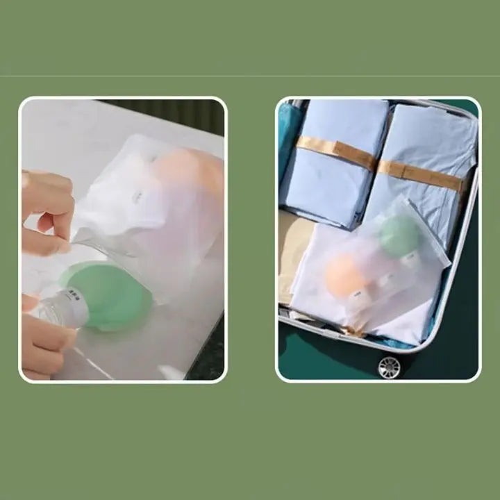 Frendorf | 3 Stück Auslaufsichere Silikon-Reiseflaschen – BPA-frei