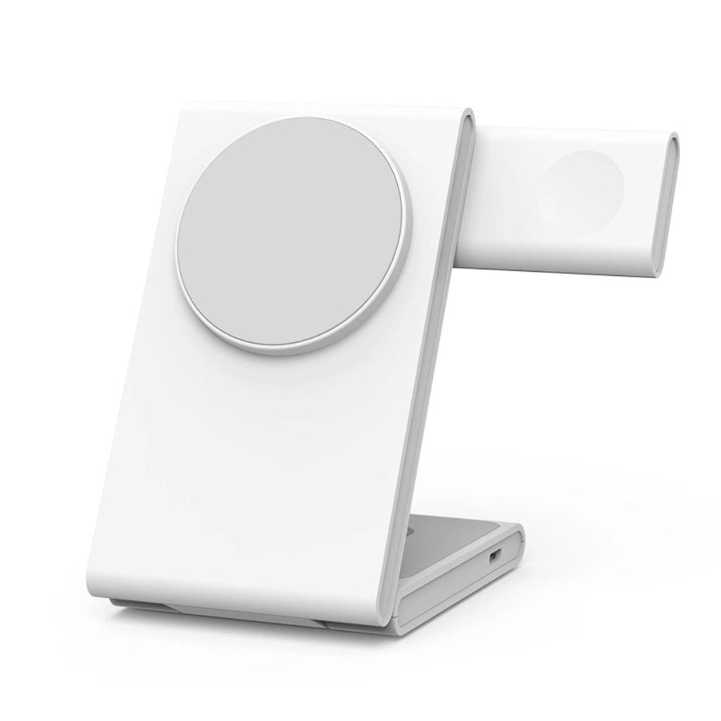 Frendorf | 3-in-1 Kompaktladegerät – Kabelloses Ladegerät für iPhone, Apple Watch und AirPods