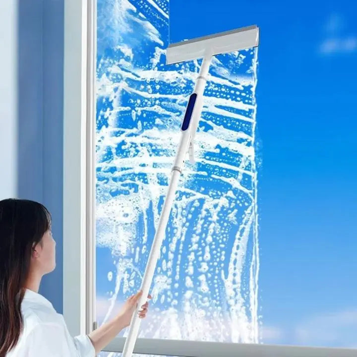 Frendorf | 3-in-1 Fensterreiniger mit Verlängerung & Sprayfunktion + 3 -Tücher