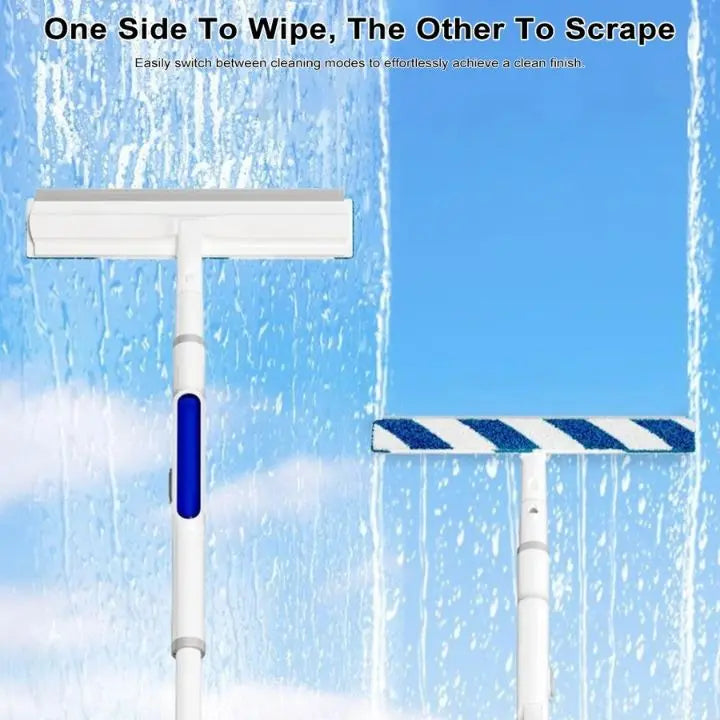 Frendorf | 3-in-1 Fensterreiniger mit Verlängerung & Sprayfunktion + 3 -Tücher