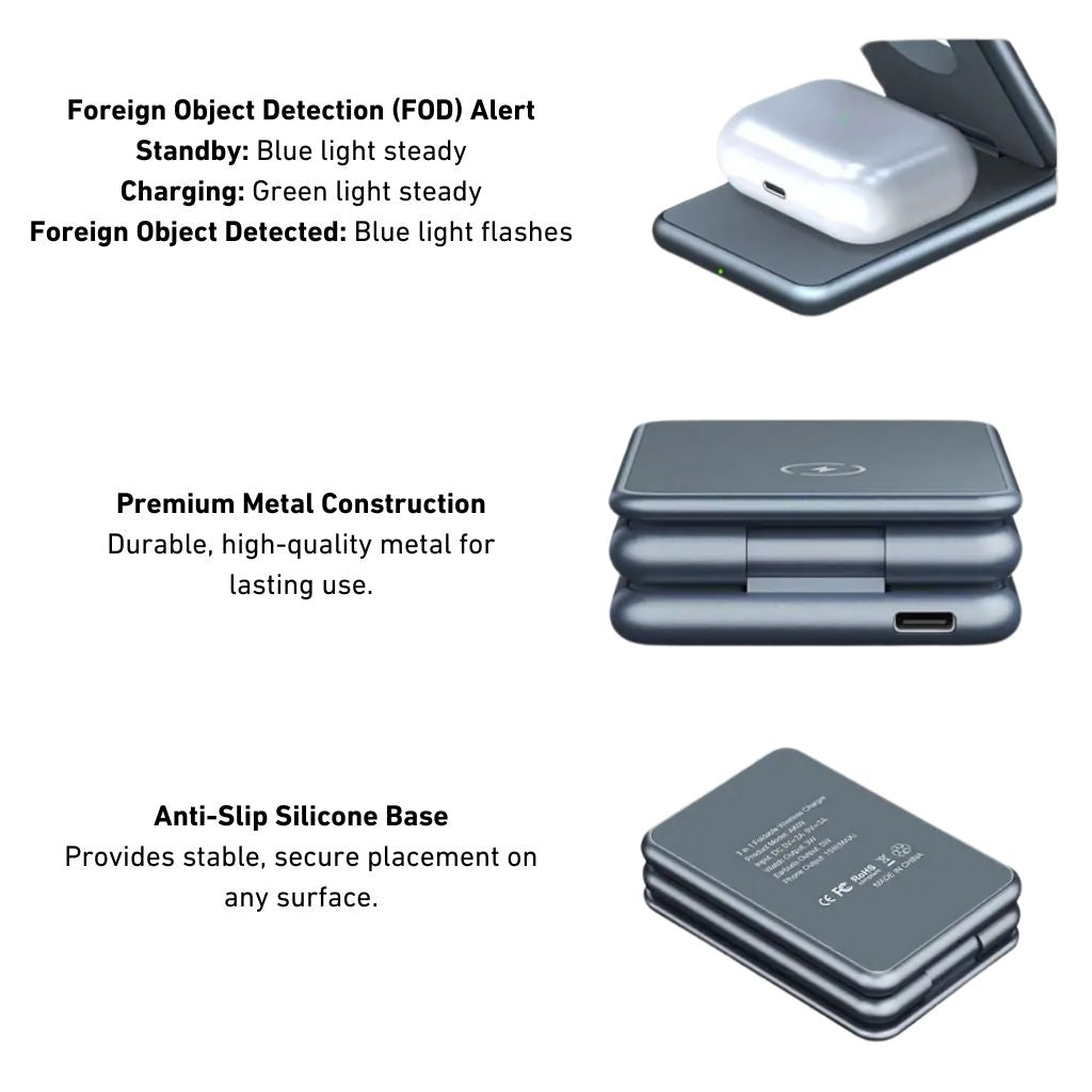 Frendorf | 3 in 1 faltbares Ladegerät für Samsung