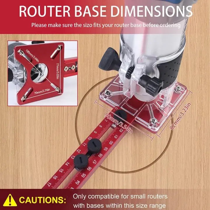 Frendorf | 3-in-1 Fräserhalter – Präzises Holzfräsen & Bohren