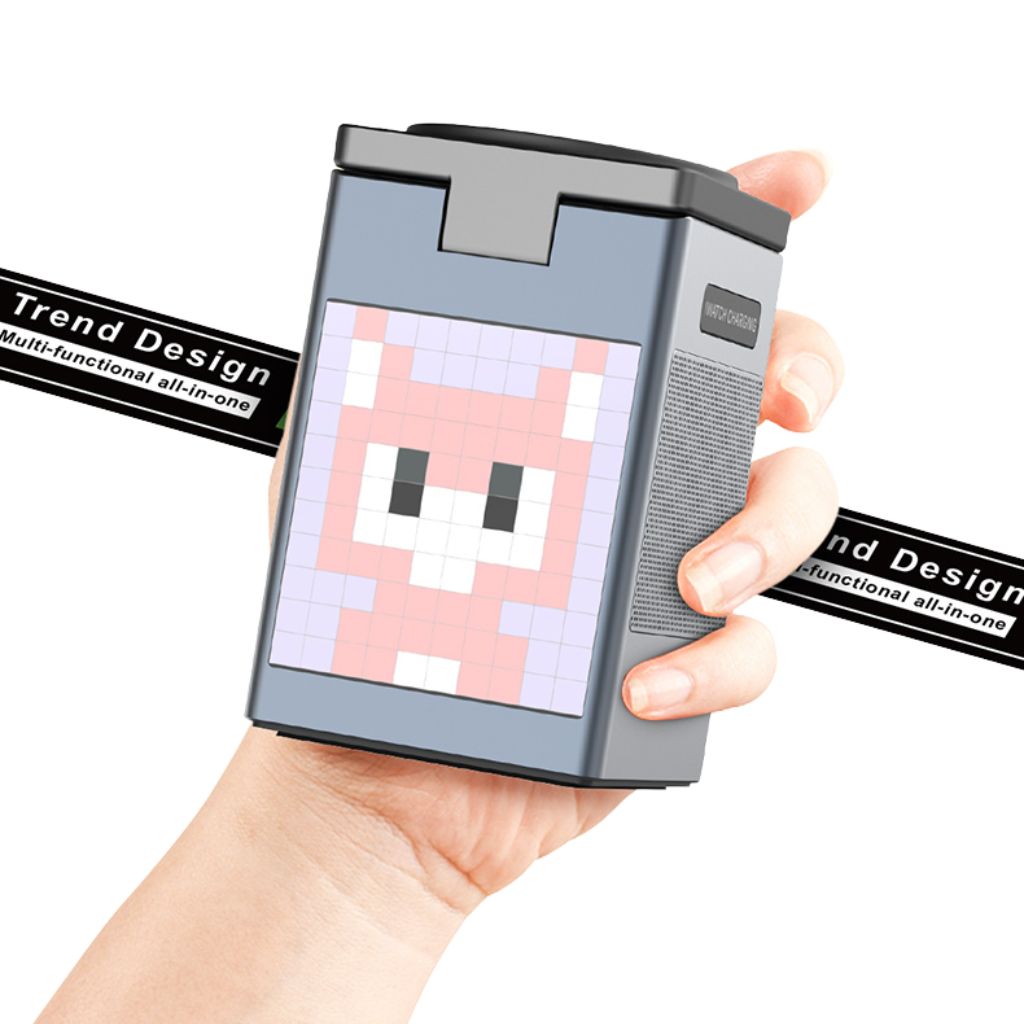 Frendorf | 3 in 1 Magnetischer Ladegerät mit Wecker & Bluetooth-Lautsprecher für Apple