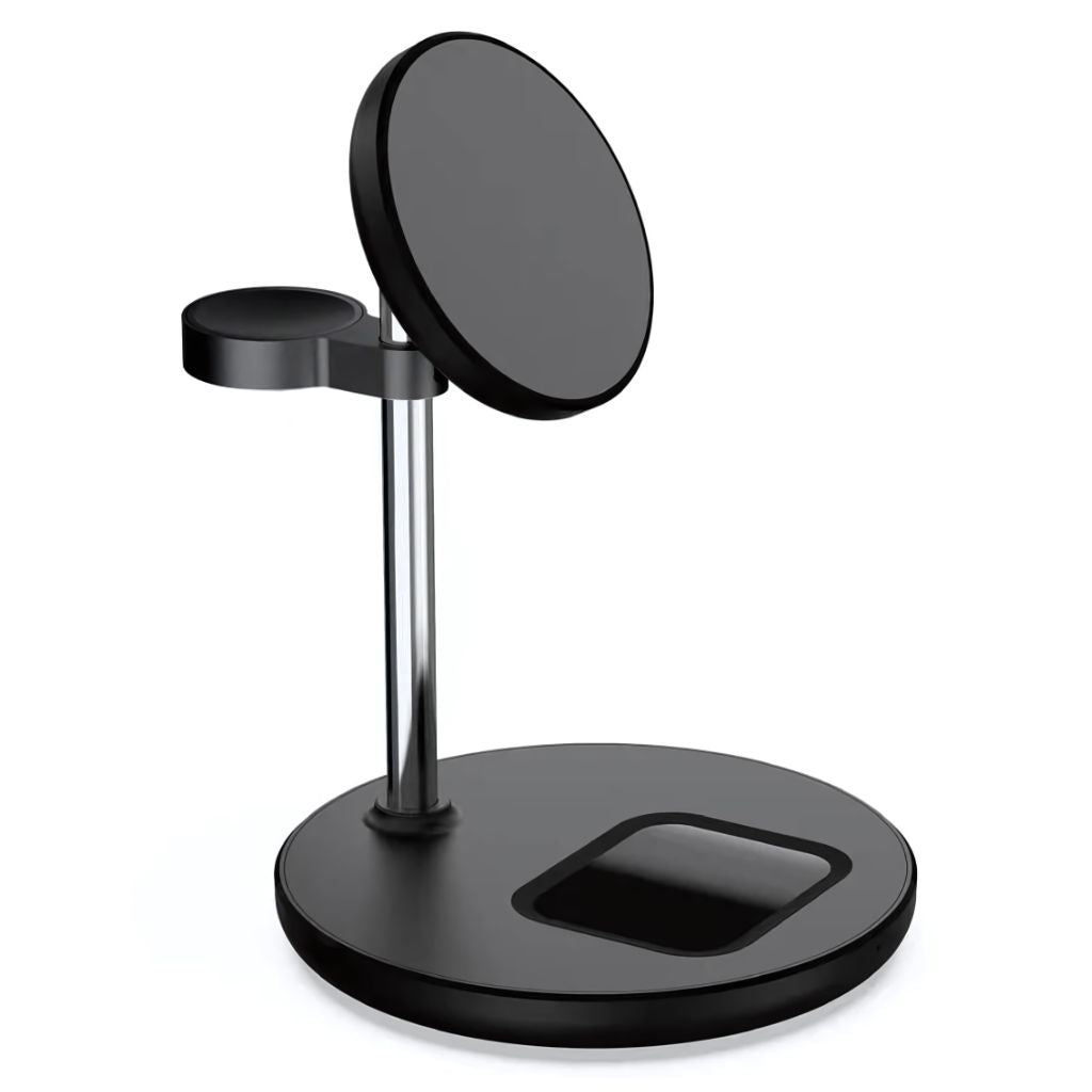 Frendorf | 3-in-1 Magnetisches Kabelloses Ladegerät-Ständer – Schnelles & Effizientes Laden