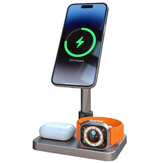 Frendorf | 3 in 1 Magnetisches Ladegerät mit teleskopischer Reichweite für Apple
