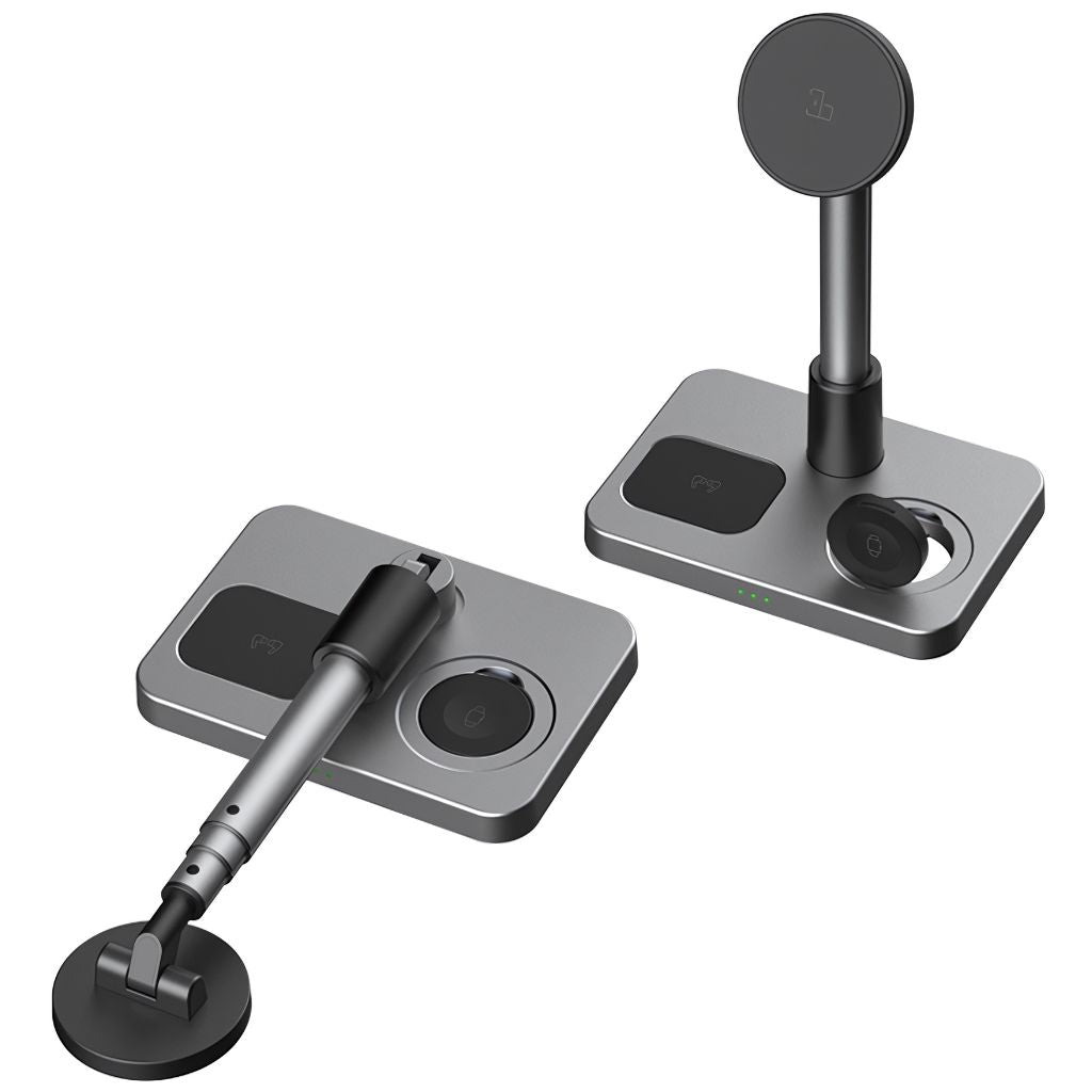 Frendorf | 3 in 1 Magnetisches Ladegerät mit teleskopischer Reichweite für Apple
