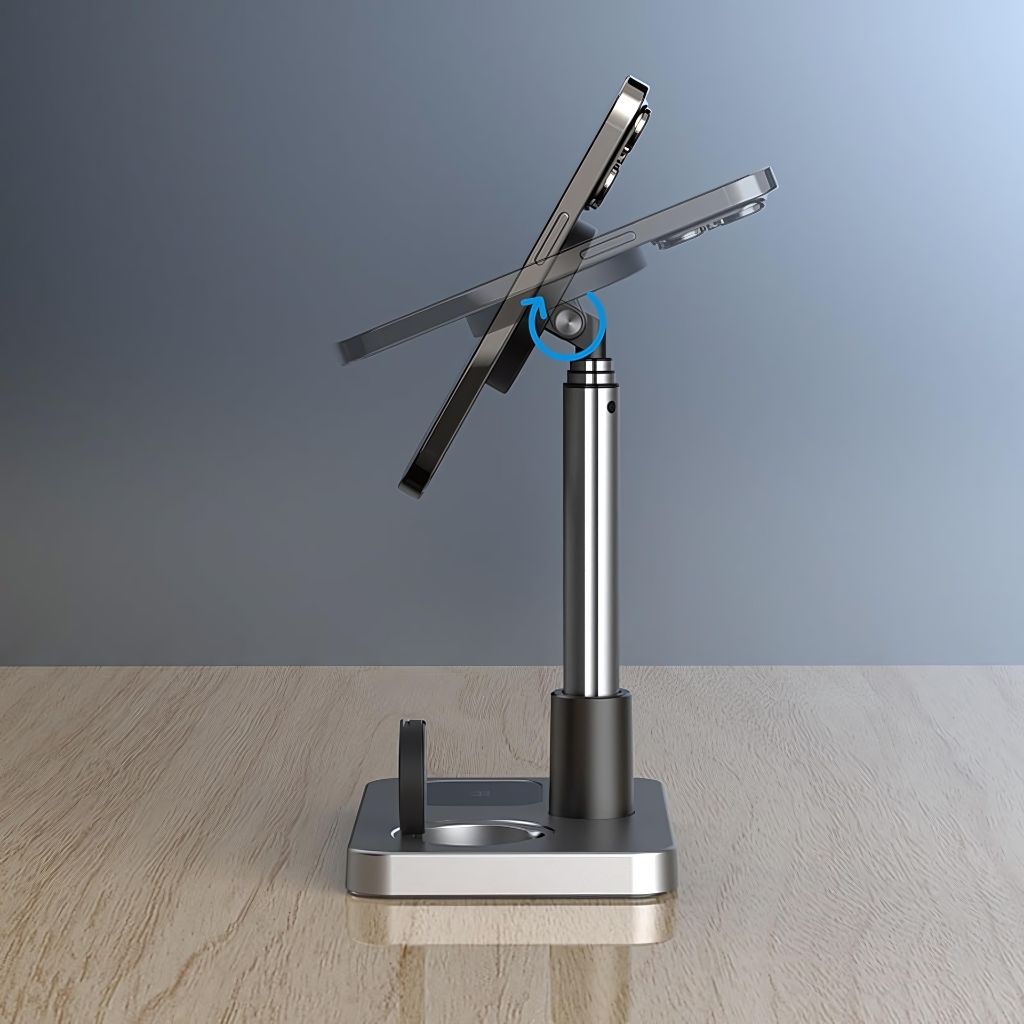 Frendorf | 3 in 1 Magnetisches Ladegerät mit teleskopischer Reichweite für Apple