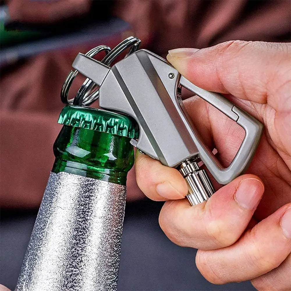 Frendorf | 3-in-1 Outdoor winddichter Feuerzeug mit Flaschenöffner für Camping