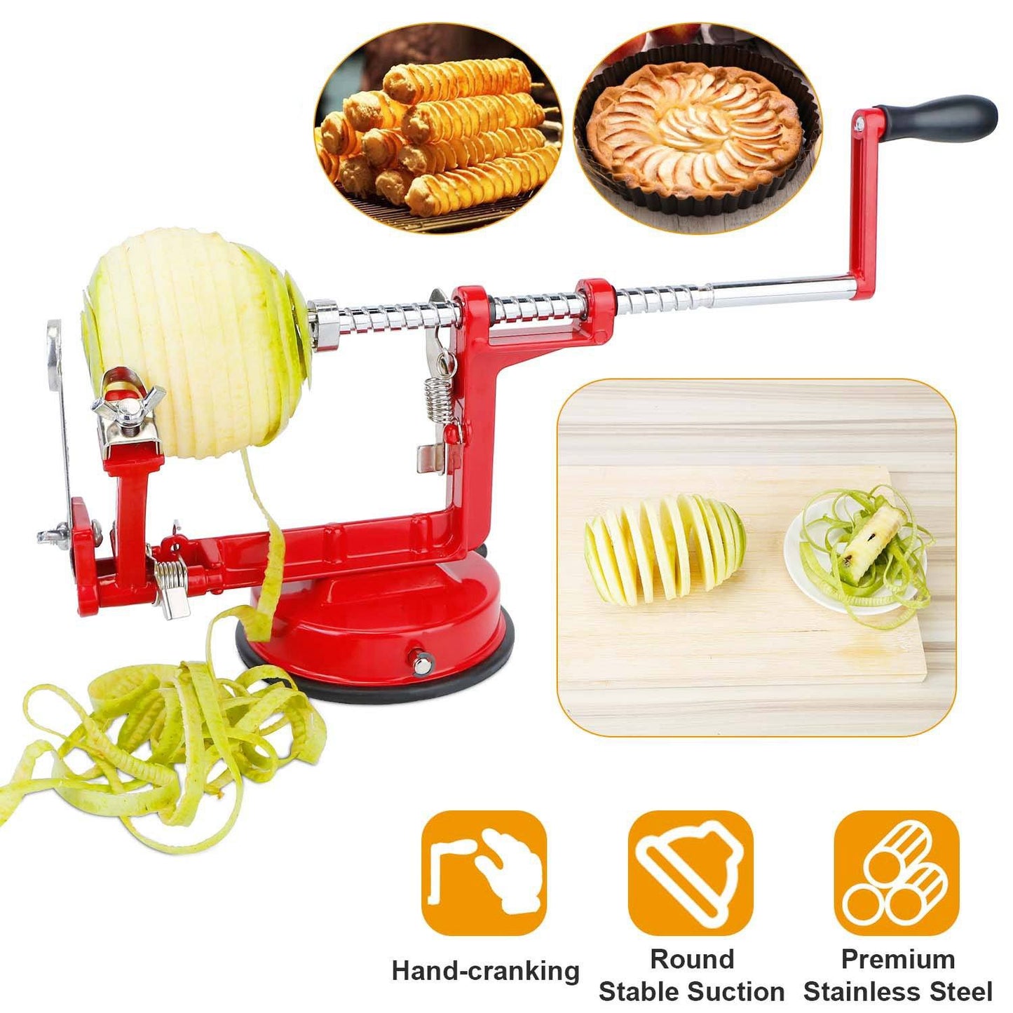 Frendorf | 3-in-1 Apfelschäler manuelle Rotation