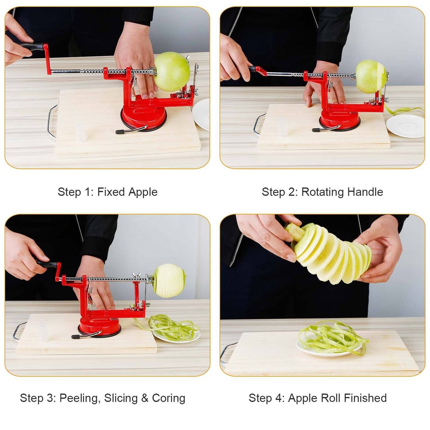 Frendorf | 3-in-1 Apfelschäler manuelle Rotation