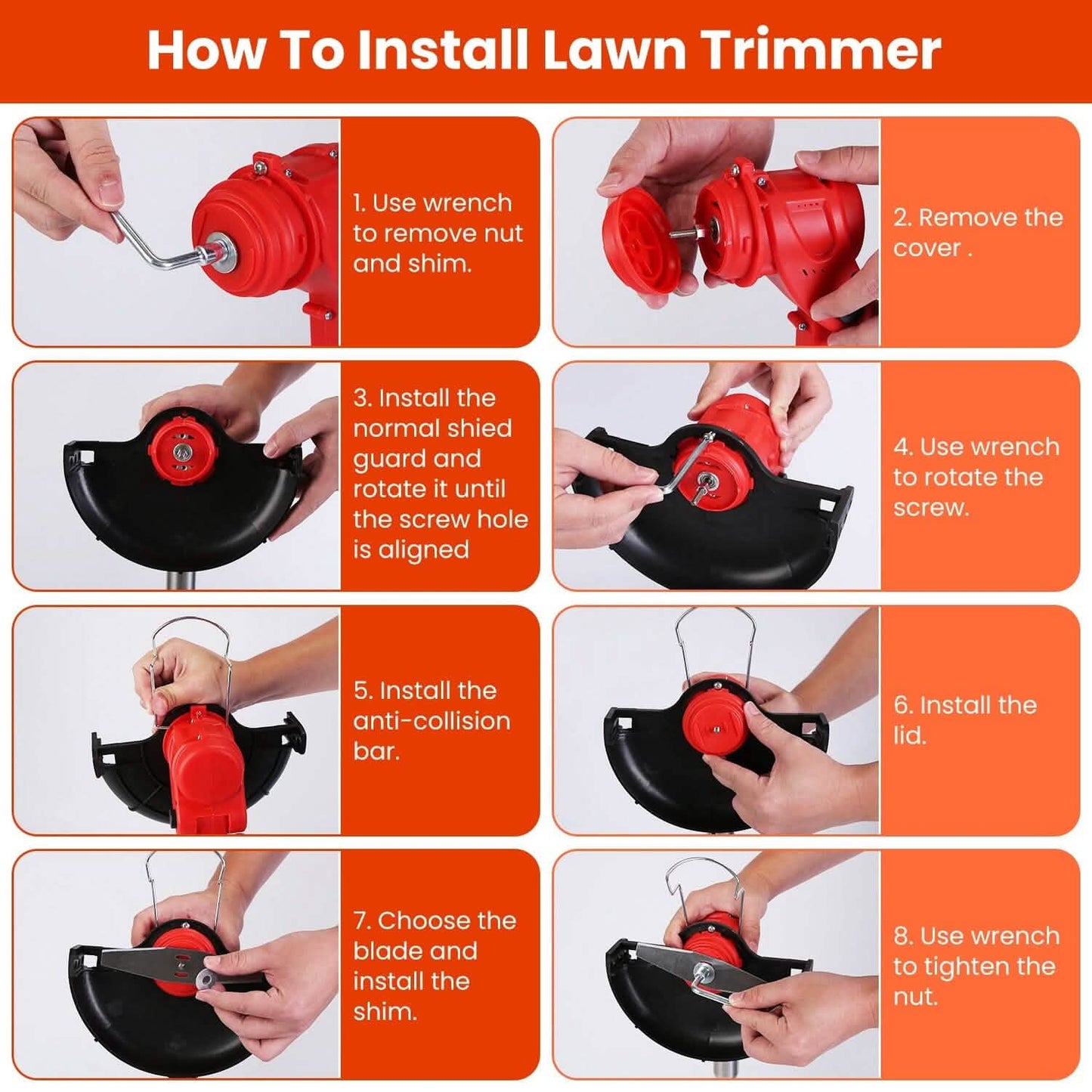 Frendorf | 3-in-1 Elektrischer Kabelloser Rasenmäher Akku-betriebener Grasschneider mit Rädern Verstellbarer Kopf mit 2 Stück 2500mAh Batterien
