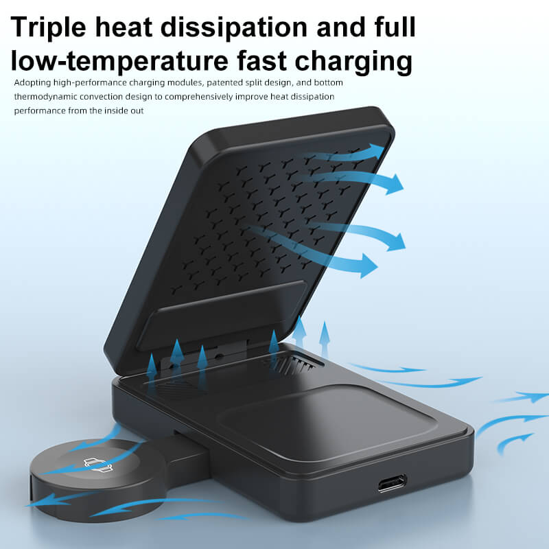 Frendorf | 3 in 1 Qi2 Faltbares Ladegerät