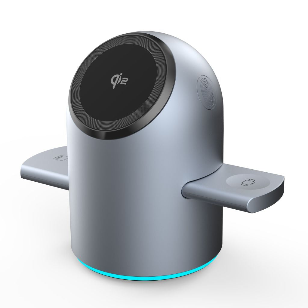 Frendorf | 3-in-1 Magnetischer Ladegerät mit Qi2 & Auto-Rotation für Apple