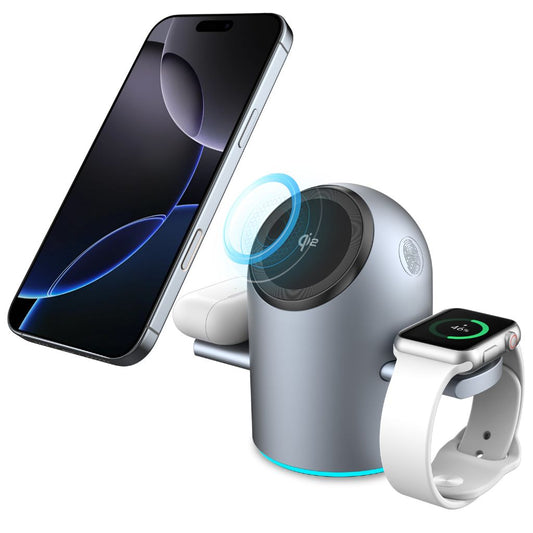 Frendorf | 3-in-1 Magnetischer Ladegerät mit Qi2 & Auto-Rotation für Apple