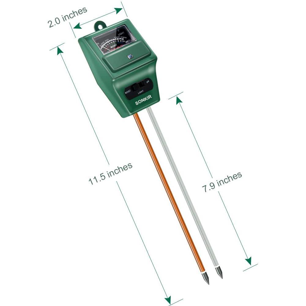 Frendorf | 3-in-1 Bodenfeuchte-/Licht-/pH-Tester