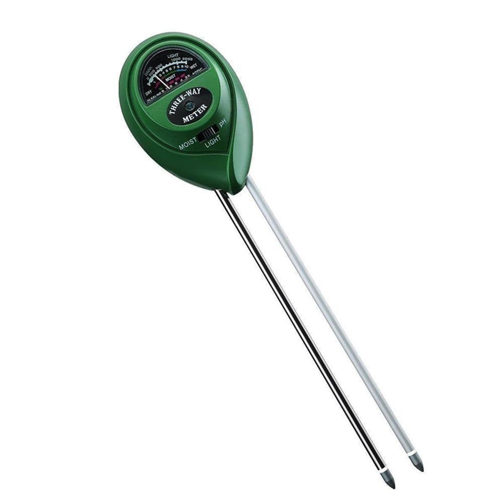 Frendorf | SoilSense 3-in-1 Bodenmessgerät | Feuchtigkeits-, Licht- und pH-Tester | Batterielos für Garten und Pflanzen