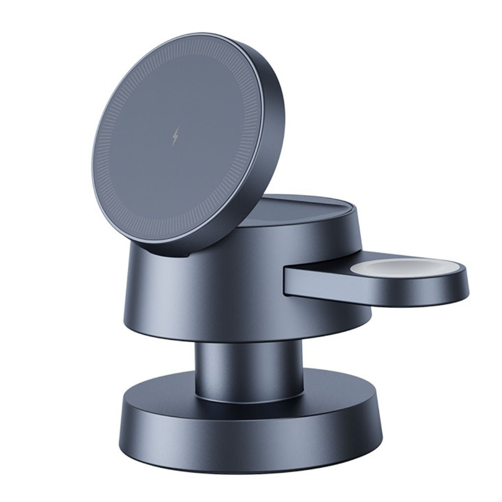 Frendorf | 3-in-1 Magnetisches Wireless Charger mit Umgebungslicht – Für iPhone 16 Pro Max, Apple Watch Ultra 2 & AirPods Pro