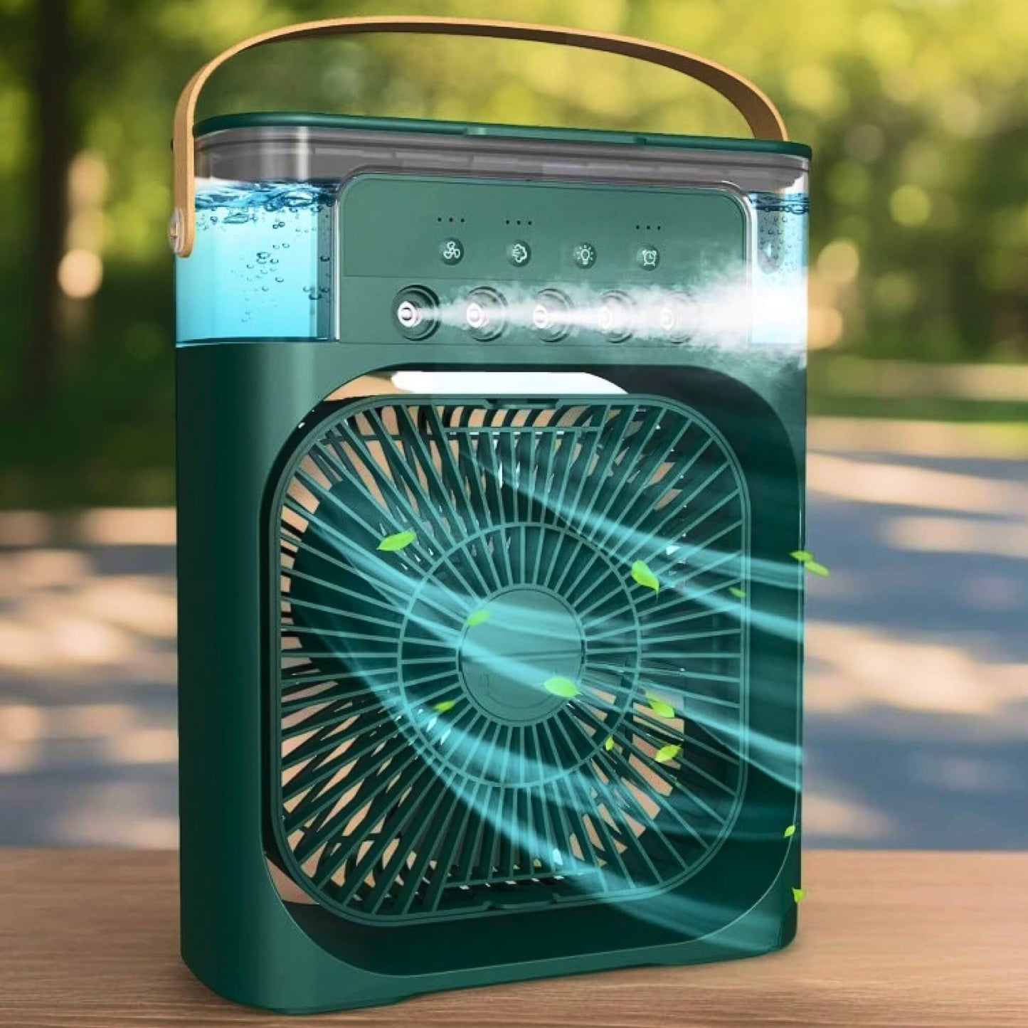 Frendorf | 3-in-1 Luftkühler Luftbefeuchter | Tragbar, einstellbare Ventilatorgeschwindigkeiten & ideal für Schlafzimmer, Büros & kleine Räume