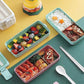 Frendorf | 3-Lag stapelbare Bento-Box Japanisches Lunchbox-Set mit Löffel & Gabel