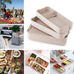 Frendorf | 3-Lag stapelbare Bento-Box Japanisches Lunchbox-Set mit Löffel & Gabel