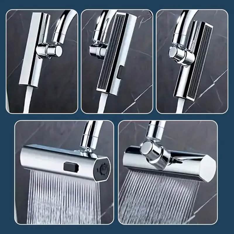 Frendorf | 3-Modus Leckdichter Waschbecken Wasserhahn Adapter - Langlebige Kupferkonstruktion für Küche und Badezimmer