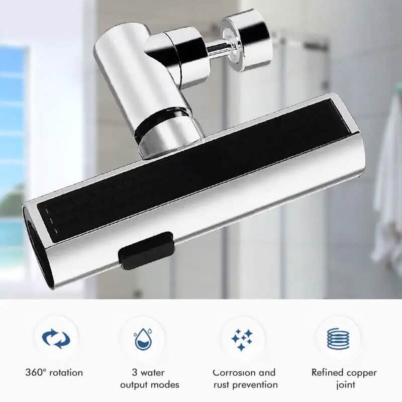 Frendorf | 3-Modus Leckdichter Waschbecken Wasserhahn Adapter - Langlebige Kupferkonstruktion für Küche und Badezimmer