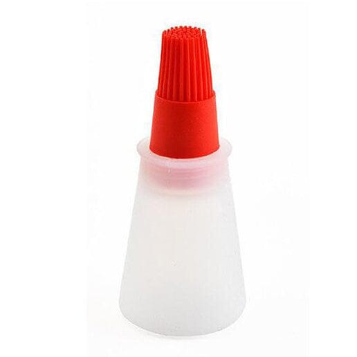 Frendorf | 3er-Pack: 2,2 oz Silikon BBQ Öl Flasche Bürste mit flachem Boden Design