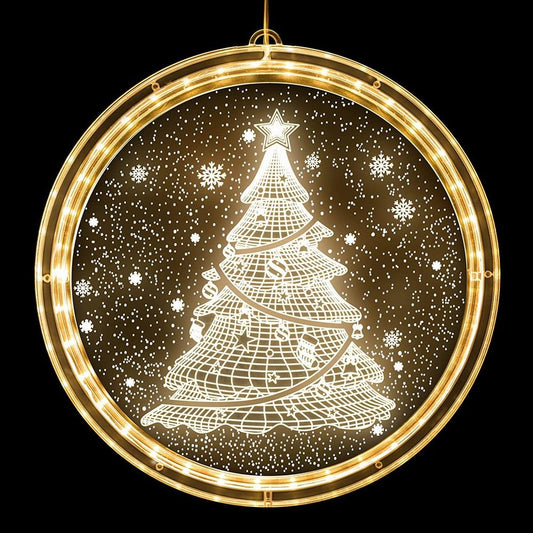 Frendorf | 3er-Pack: 3D Große Weihnachts-LED-Hängelichter
