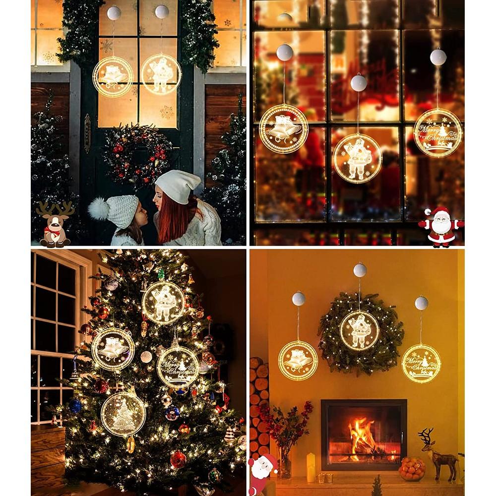 Frendorf | 3er-Pack: 3D Große Weihnachts-LED-Hängelichter