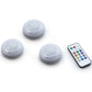 Frendorf | 3er-Pack: Helle Basics Farbwechselnde Drahtlose LED-Pucklichter mit Fernbedienung