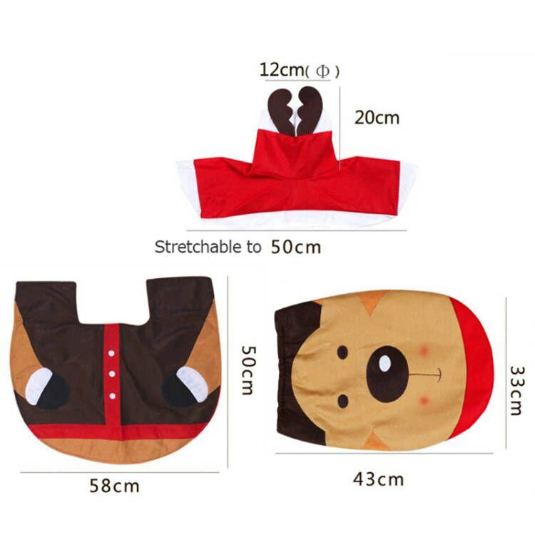 Frendorf | 3-Pack: Weihnachts-Fancy Weihnachts-Haus Badezimmer Deko Set