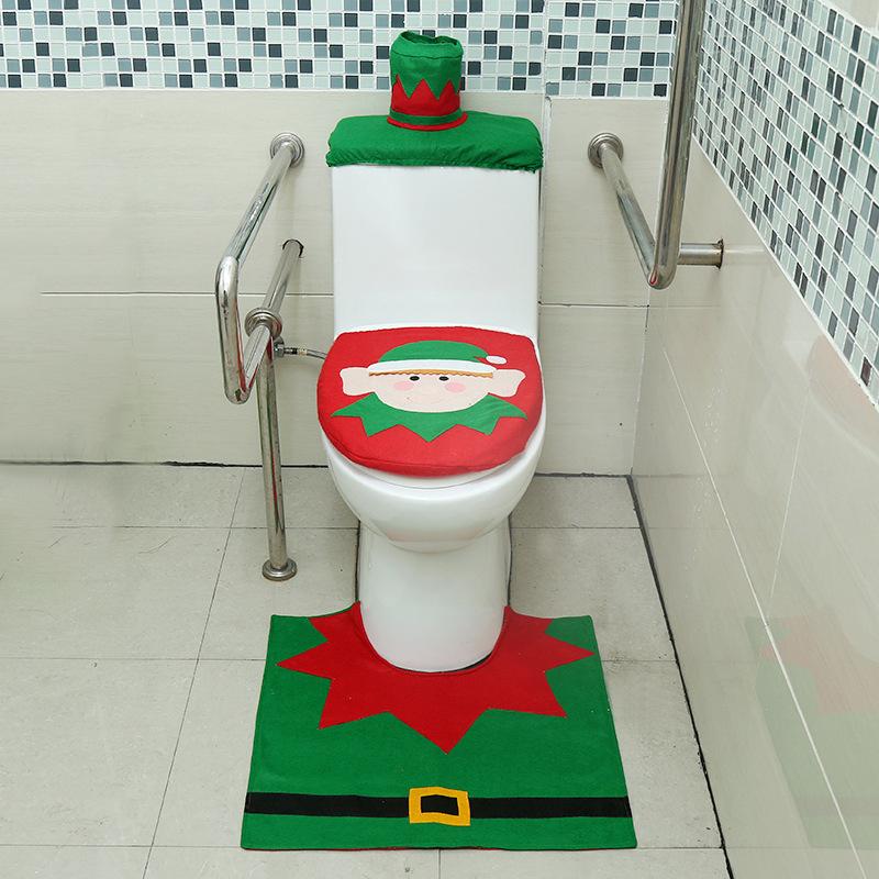 Frendorf | 3-Pack: Weihnachts-Fancy Weihnachts-Haus Badezimmer Deko Set