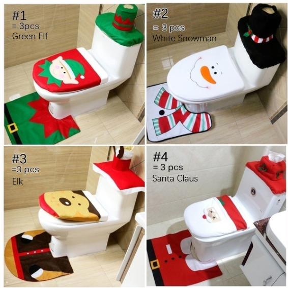 Frendorf | 3-Pack: Weihnachts-Fancy Weihnachts-Haus Badezimmer Deko Set