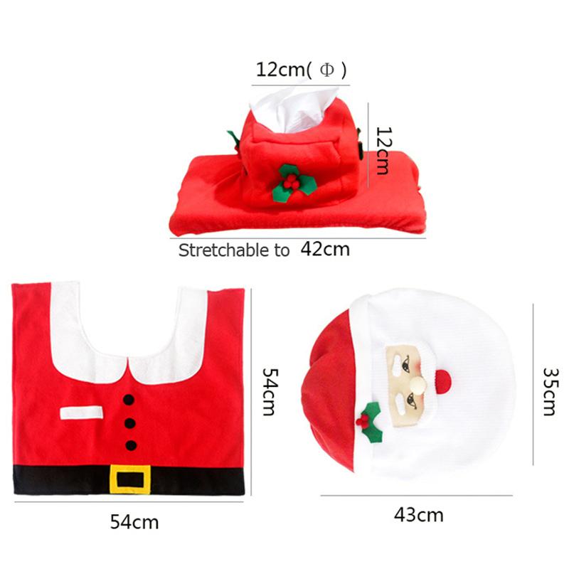 Frendorf | 3-Pack: Weihnachts-Fancy Weihnachts-Haus Badezimmer Deko Set