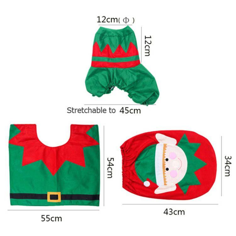 Frendorf | 3-Pack: Weihnachts-Fancy Weihnachts-Haus Badezimmer Deko Set